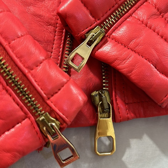 Italian LEATHER buttery soft Moto style jacket - Picture 16 of 16